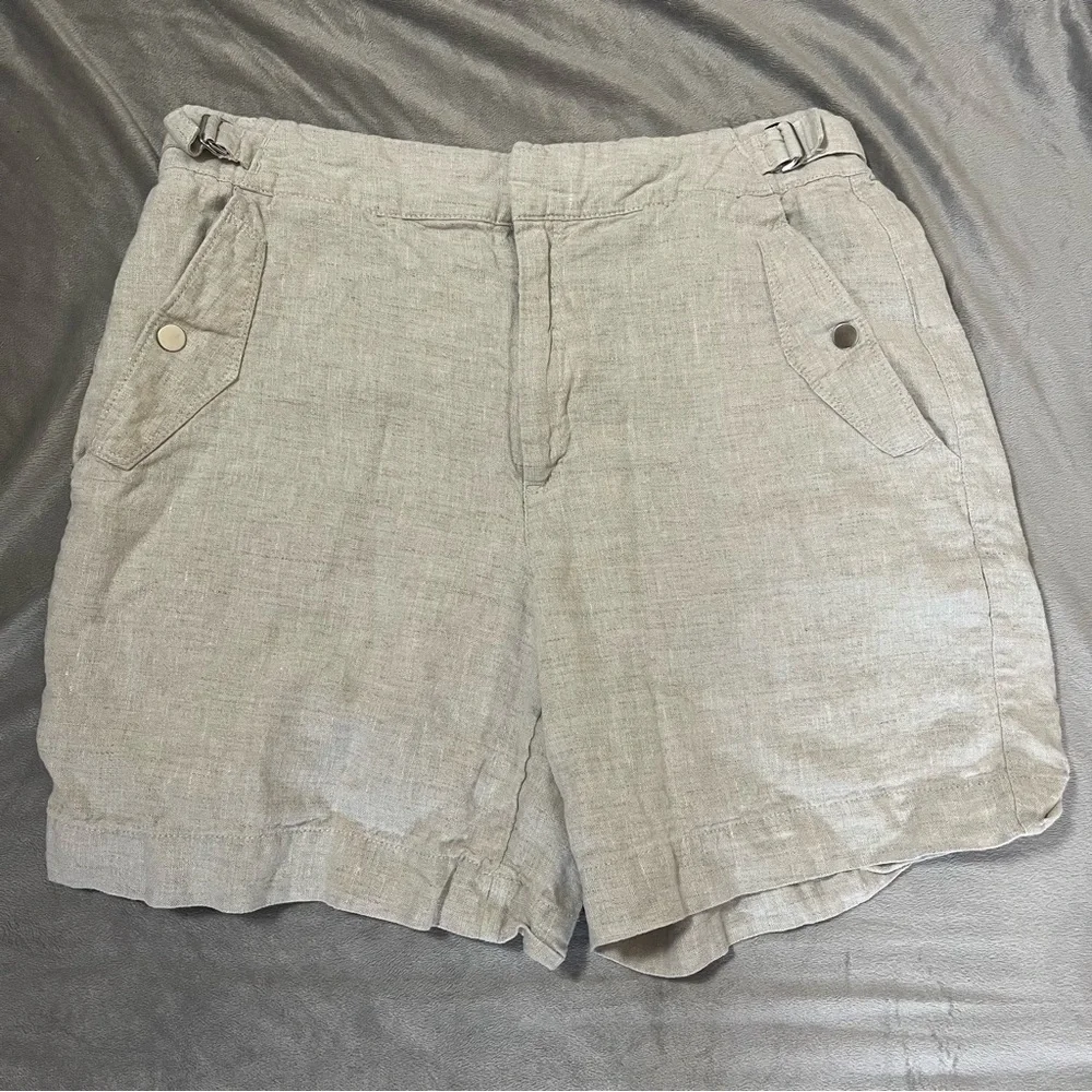 Athleta Gray Bermuda Shorts Relaxed Fit